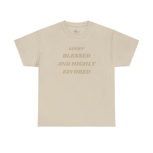 Blessed and Highly Favored Shirt (American Spelling)